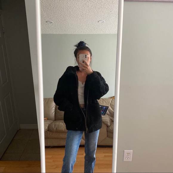 BLACK TEDDY COAT - Picture 3 of 3